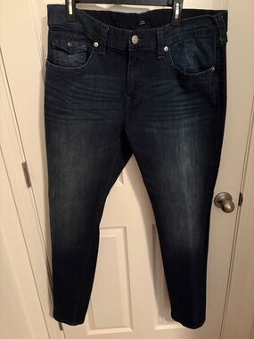 True Religion Geno Men’s Relaxed Dark Blue Jeans